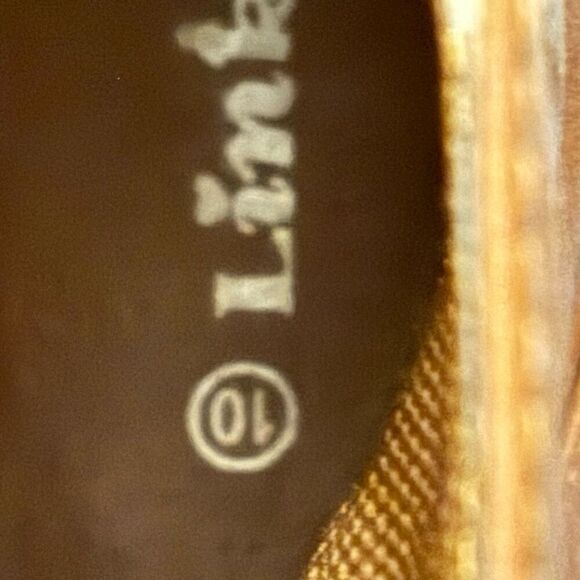 Link Brown Lace Up Ankle Bootie Side Zip Size 10 - Picture 8 of 9